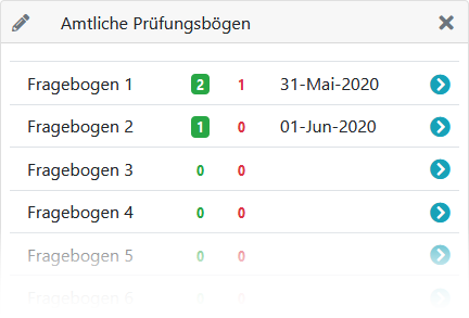 Amtlicher Prüfungsbogen Sportbootführerschein