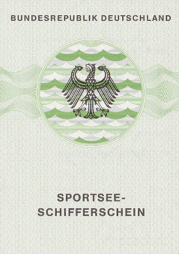 Sportseeschifferschein (SSS) Vorderansicht